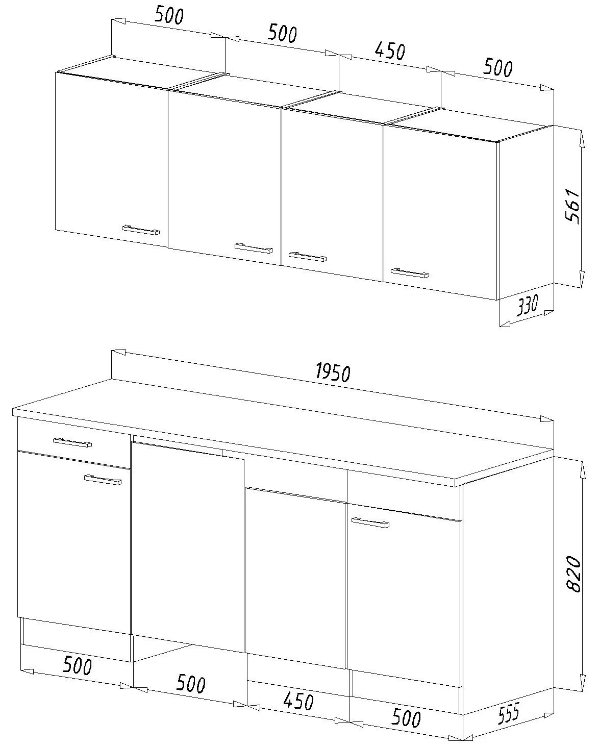 Respekta Küchenzeile KB195EYGC 195 Cm Grau-Eiche York Nachbildung 5 Respekta Küchenzeile KB195EYGC 195 Cm Grau-Eiche York Nachbildung – Bild 5