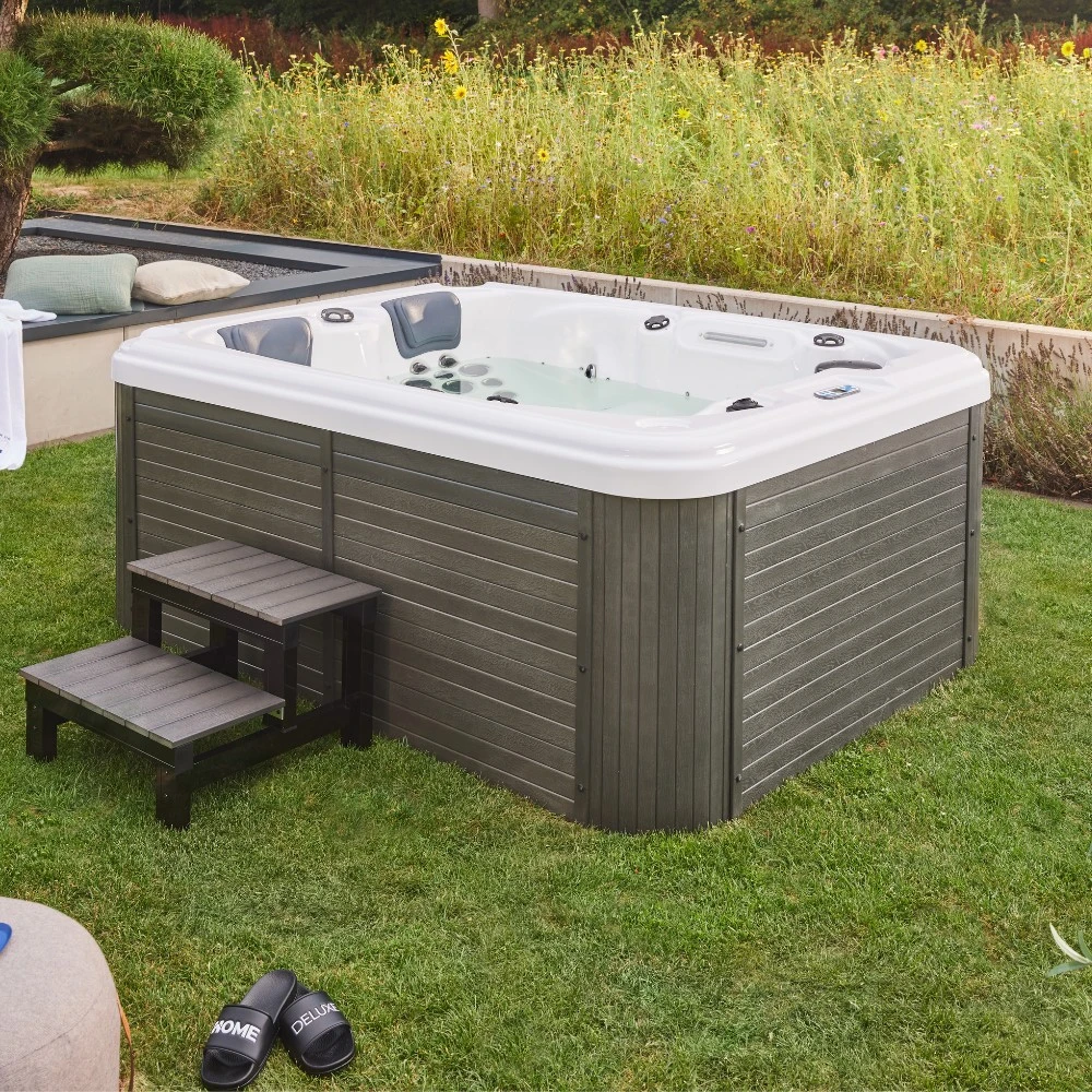 Home Deluxe Outdoor-Whirlpool BEACH Inkl. Treppe Und Thermoabdeckung 1 Home Deluxe Outdoor-Whirlpool BEACH Inkl. Treppe Und Thermoabdeckung
