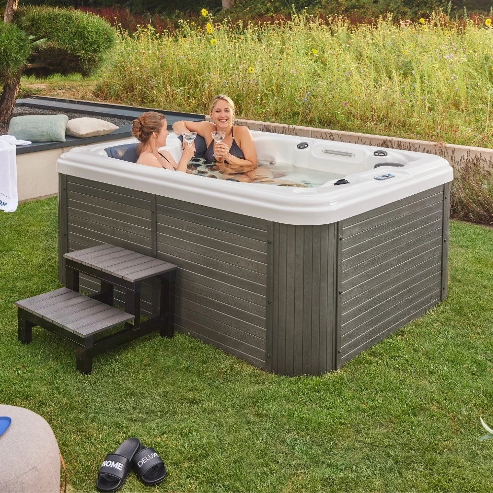 Home Deluxe Outdoor-Whirlpool BEACH Inkl. Treppe Und Thermoabdeckung 3 Home Deluxe Outdoor-Whirlpool BEACH Inkl. Treppe Und Thermoabdeckung – Bild 3