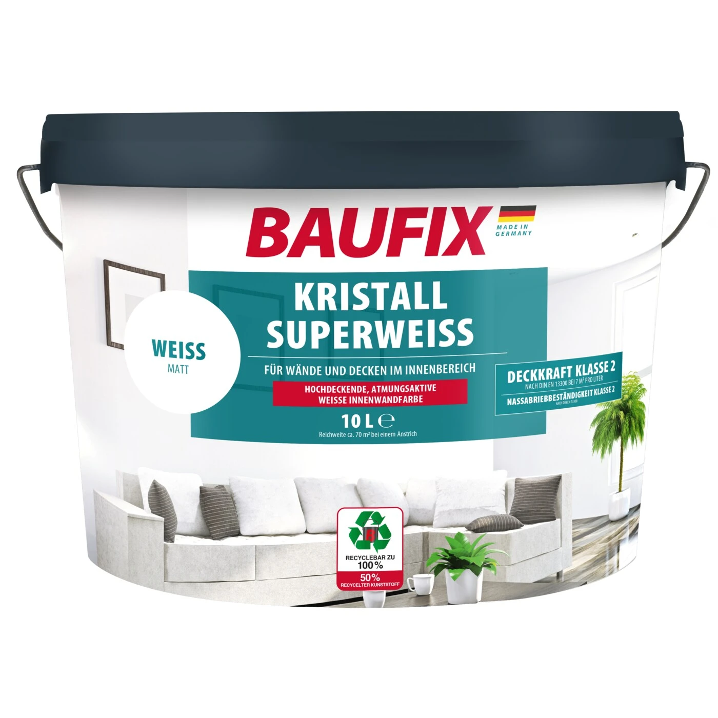BAUFIX Kristall-Superweiß 10 L 1 BAUFIX Kristall-Superweiß 10 L