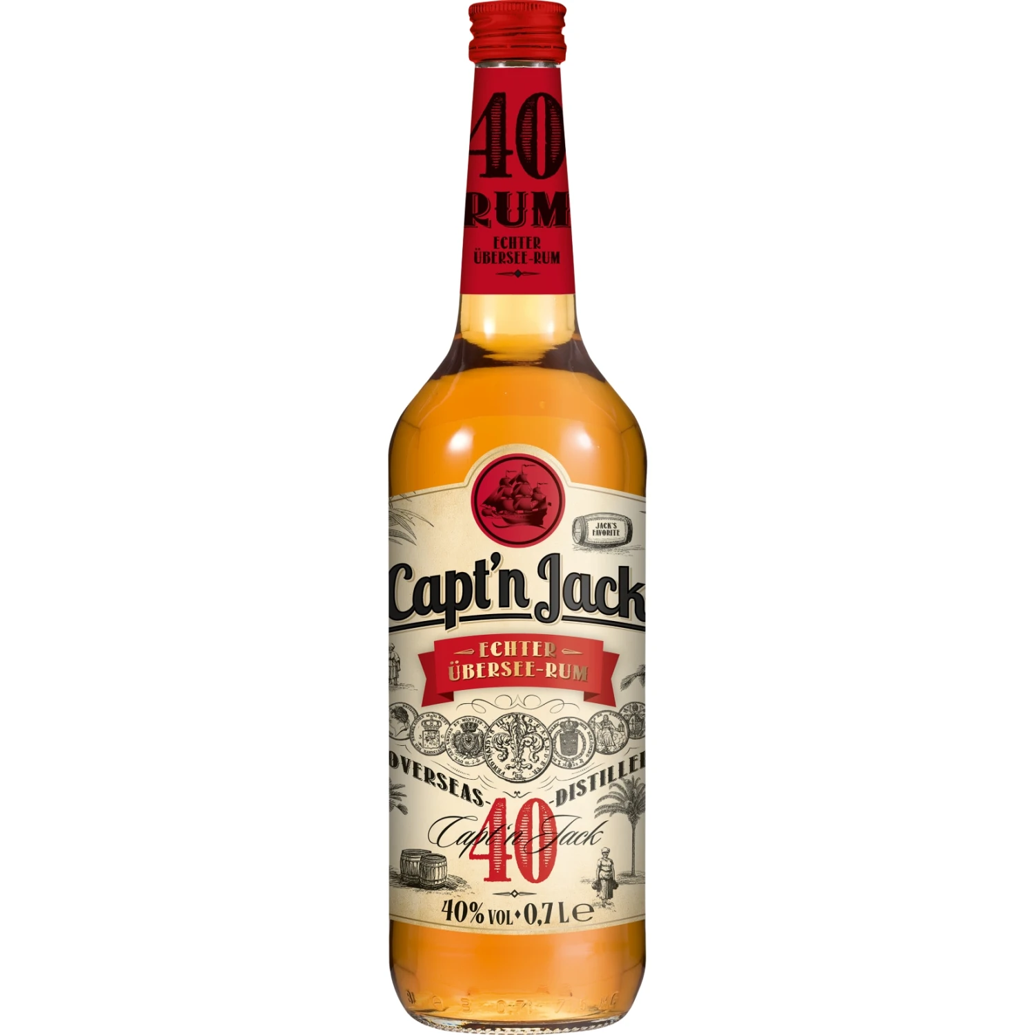 Capt'n Jack Rum 40,0 % Vol 0,7 Liter 1 Capt'n Jack Rum 40,0 % Vol 0,7 Liter