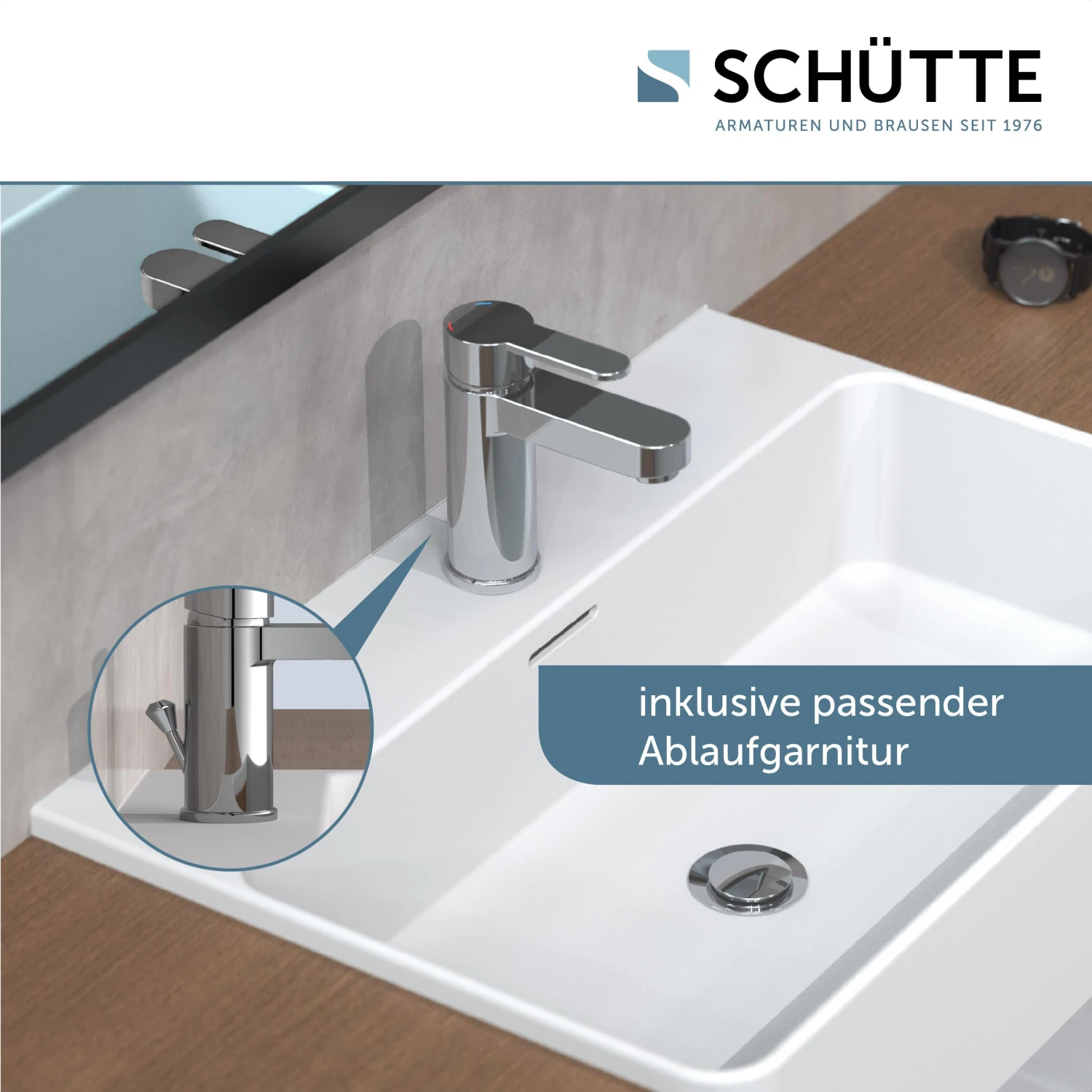 Schütte Waschtischarmatur Elephant, Chrom 4 Schütte Waschtischarmatur Elephant, Chrom – Bild 4