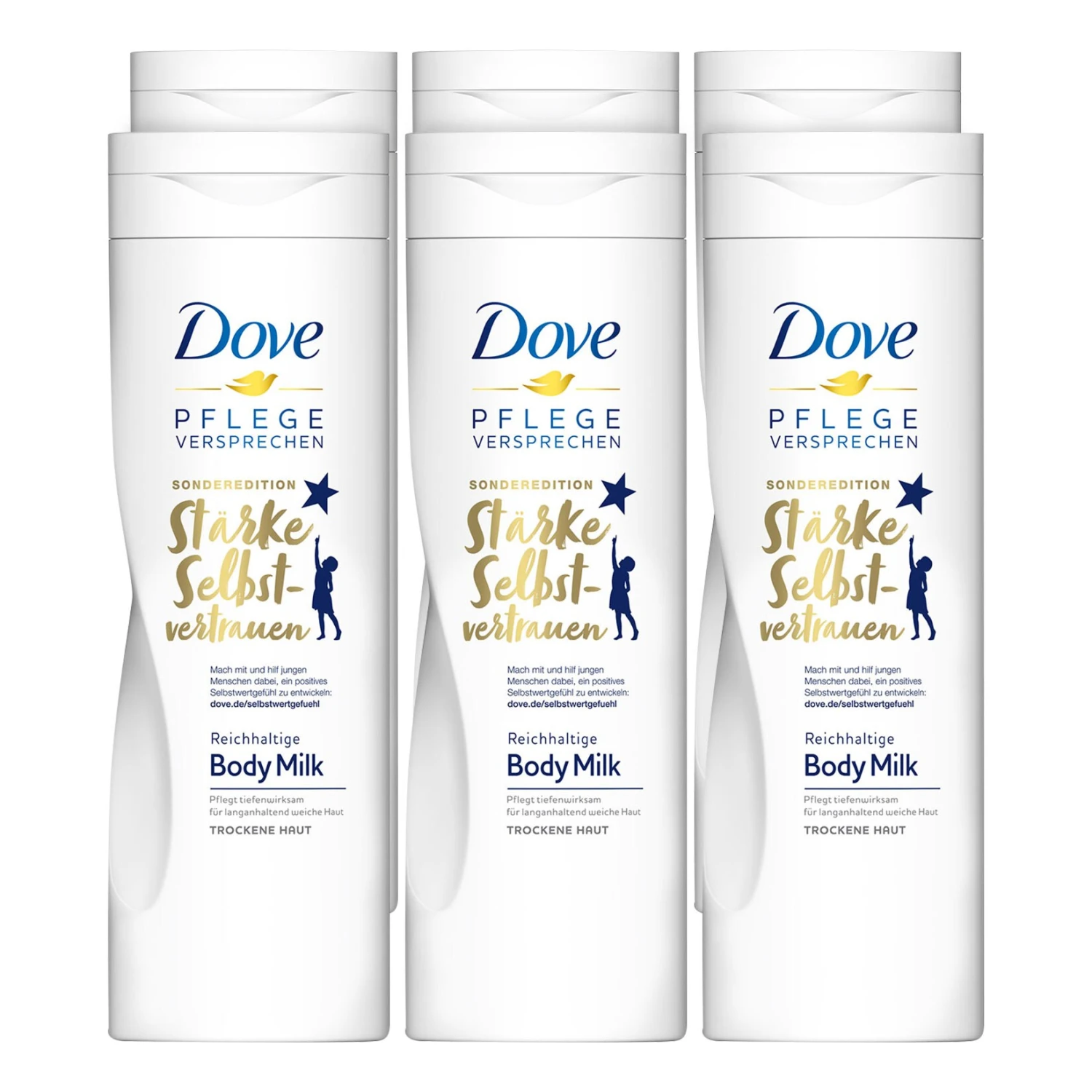 Dove Body Milk 400 Ml, 6er Pack 1 Dove Body Milk 400 Ml, 6er Pack