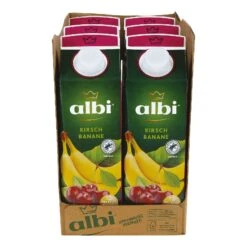 Albi Kirsch-Bananen-Nektar 1 Liter, 6er Pack