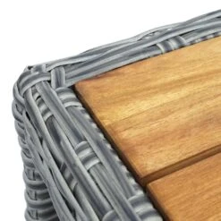 Gartengarnitur MCW-G28, Sitzgruppe Lounge-Set, Akazie Holz Halbrundes Rattan Verstellbar FSC ~ Grau, Kissen Hellgrau 8 Gartengarnitur MCW-G28, Sitzgruppe Lounge-Set, Akazie Holz Halbrundes Rattan Verstellbar FSC ~ Grau, Kissen Hellgrau -Netto 2165591000 prod 003