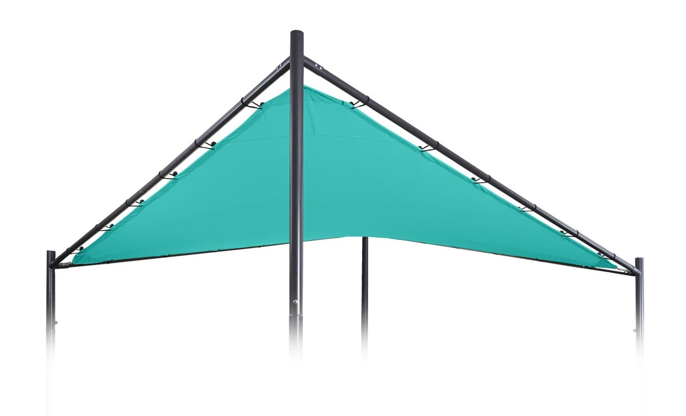 Ersatz-Bezug Für Pergola MCW-A41, Sonnensegel Ersatzbezug, 3x3m Polyester ~ Türkis 2 Ersatz-Bezug Für Pergola MCW-A41, Sonnensegel Ersatzbezug, 3x3m Polyester ~ Türkis – Bild 2