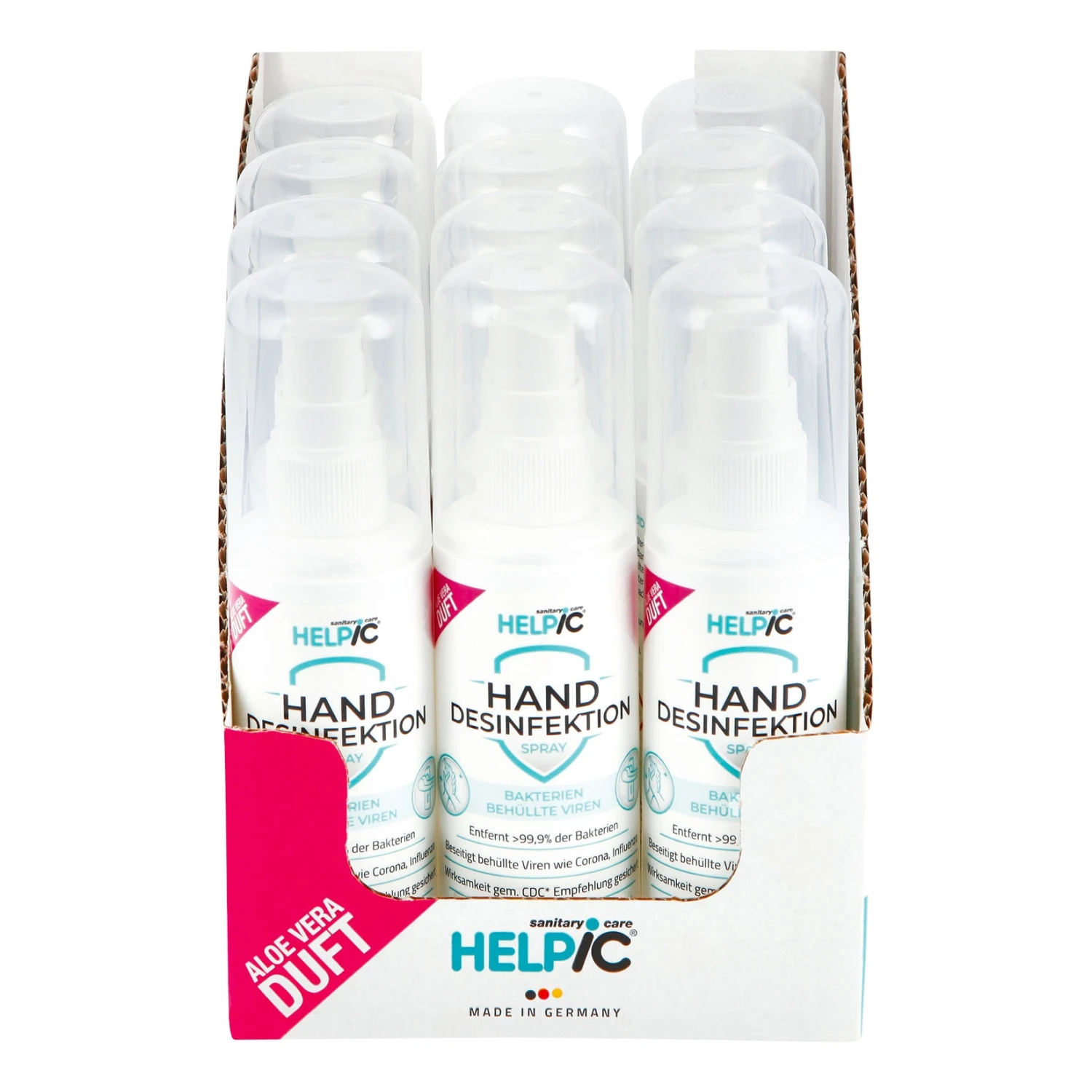 Helpic Hand Desinfektionsspray 100 Ml, 12er Pack 1 Helpic Hand Desinfektionsspray 100 Ml, 12er Pack