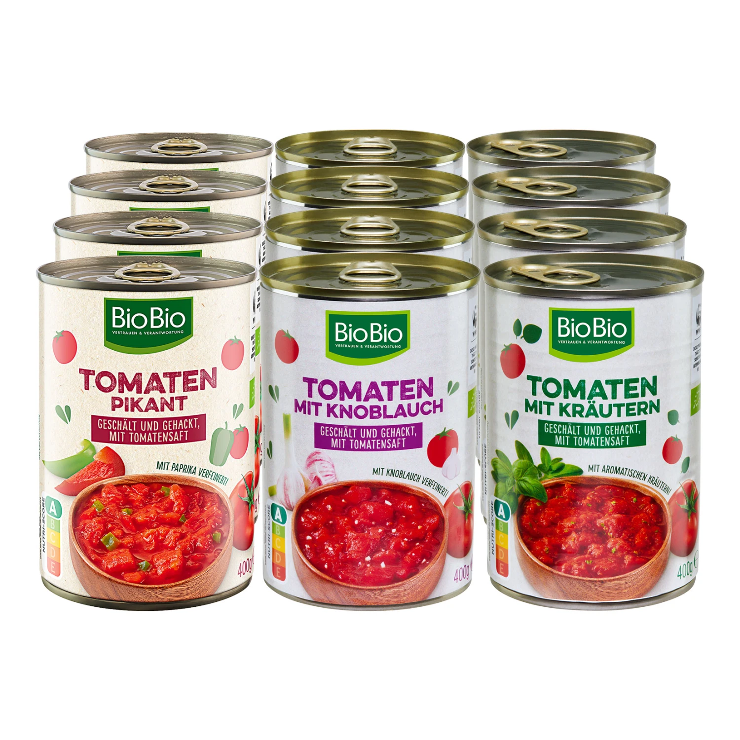 BioBio Tomaten Gewürzt 400 G, Verschiedene Sorten, 12er Pack 1 BioBio Tomaten Gewürzt 400 G, Verschiedene Sorten, 12er Pack
