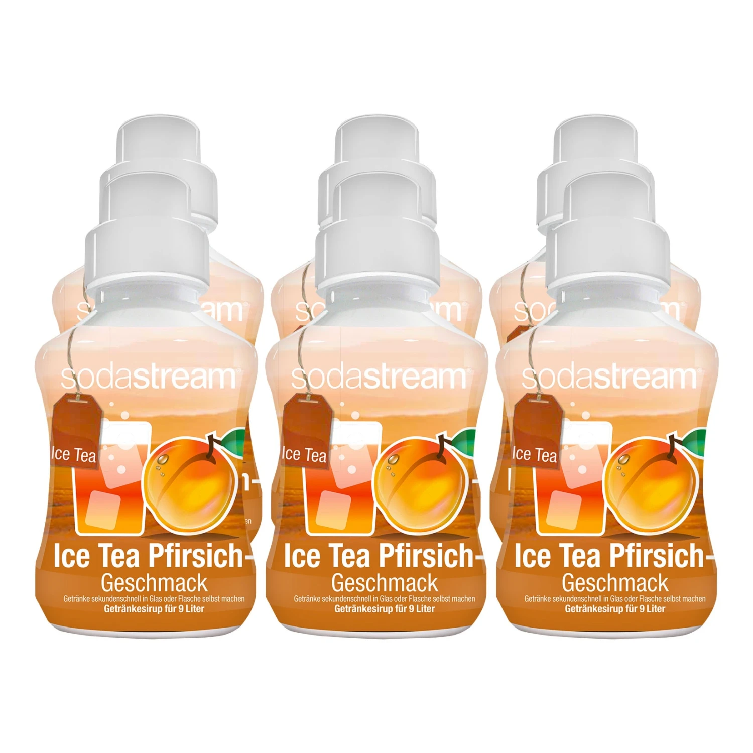 Sodastream Sirup Ice Tea Pfirsich 0,375 Liter, 6er Pack 1 Sodastream Sirup Ice Tea Pfirsich 0,375 Liter, 6er Pack