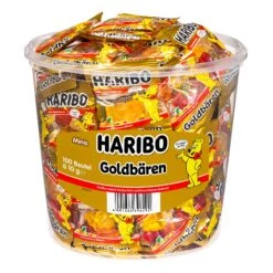 Haribo Goldbären Fruchtgummi Minis 100 Stück Im Eimer 1 Kg