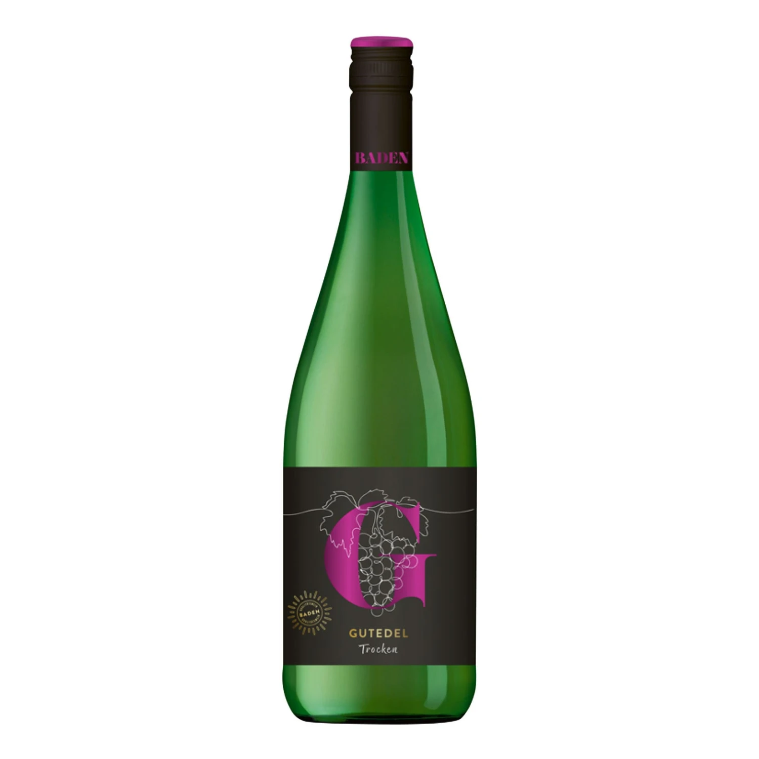 Gutedel Qualitätswein Baden Trocken 11,5 % Vol 1 Liter 1 Gutedel Qualitätswein Baden Trocken 11,5 % Vol 1 Liter