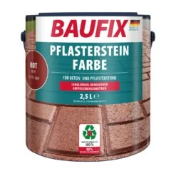BAUFIX Pflasterstein Farbe Rot, 2,5 Liter