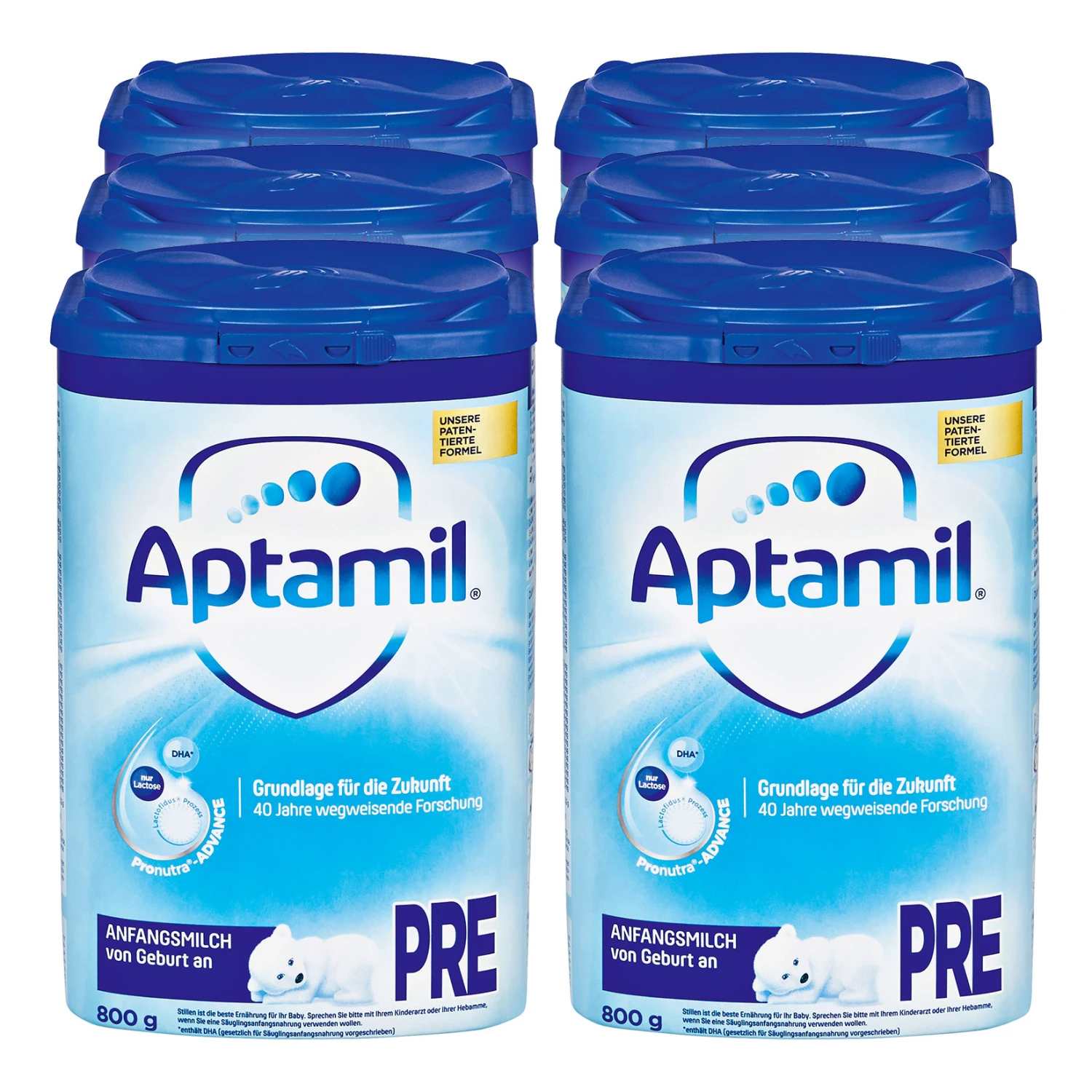 Aptamil Anfangsmilch Pre 800 G, 6er Pack 1 Aptamil Anfangsmilch Pre 800 G, 6er Pack