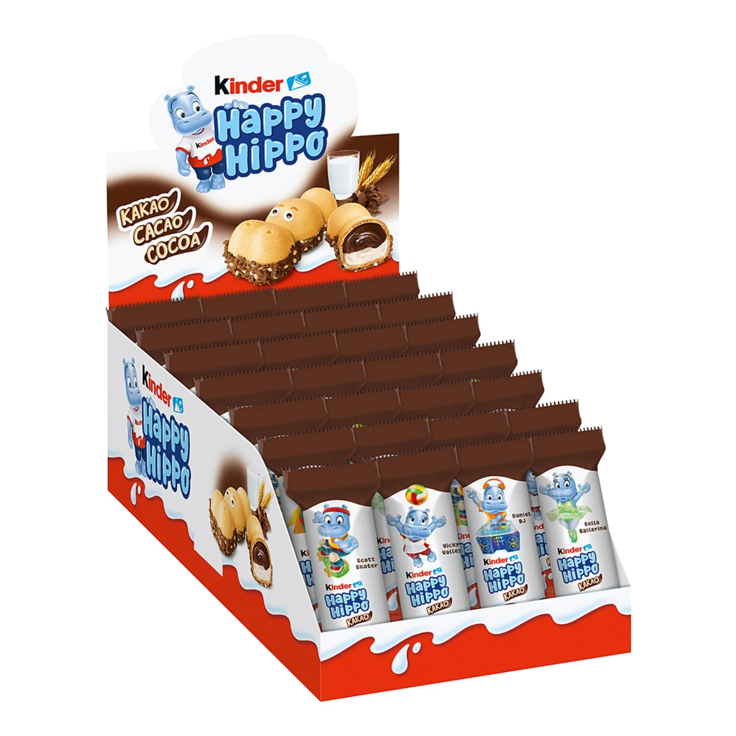 Kinder Happy Hippo Cacao 20,7 G, 28er Pack 1 Kinder Happy Hippo Cacao 20,7 G, 28er Pack
