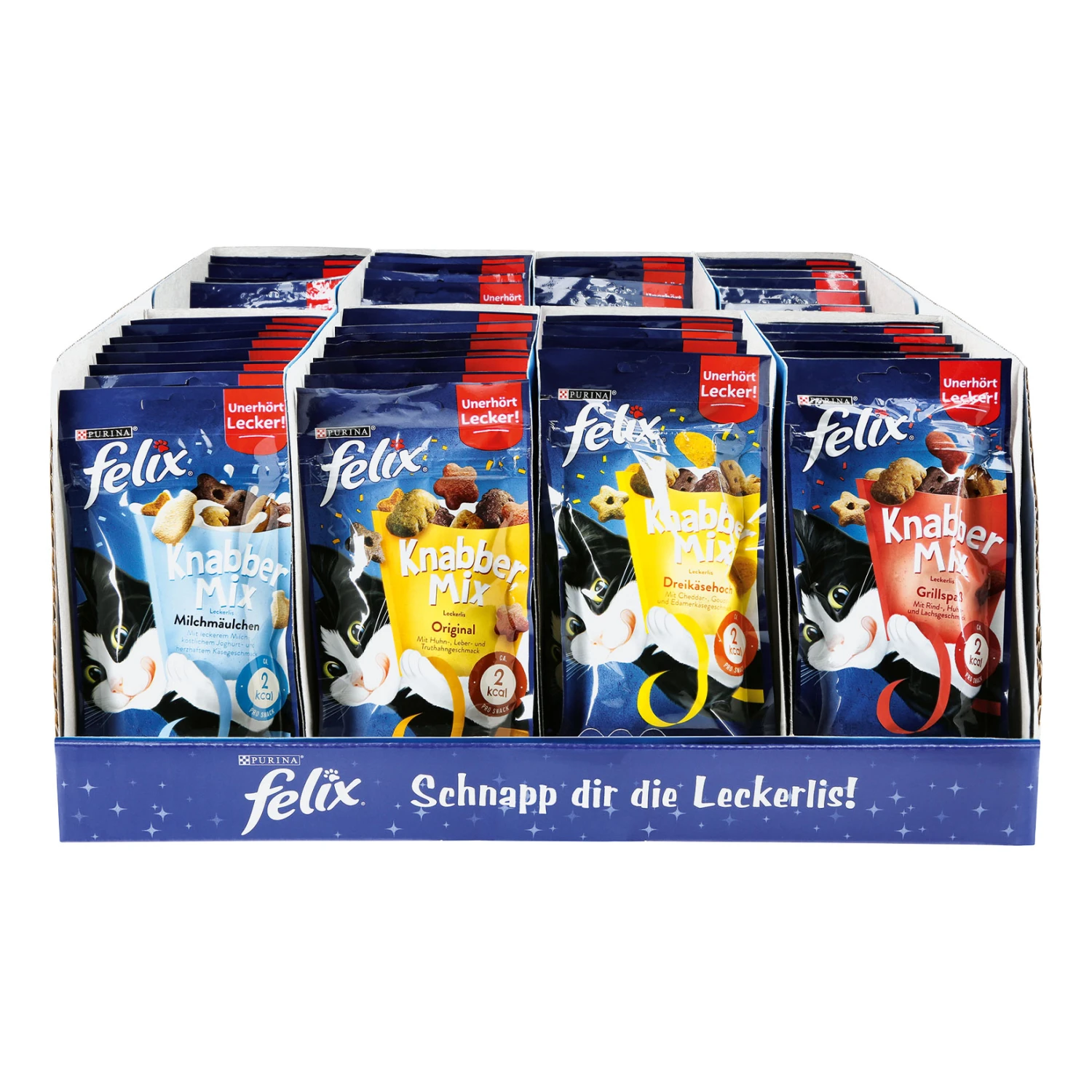 Felix Katzensnack Knabbermix 60 G, Verschiedene Sorten, 64er Pack 1 Felix Katzensnack Knabbermix 60 G, Verschiedene Sorten, 64er Pack