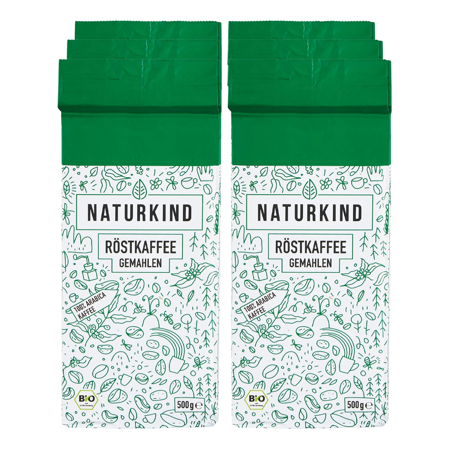 NATURKIND Bio Filterkaffee 500 G, 6er Pack 1 NATURKIND Bio Filterkaffee 500 G, 6er Pack
