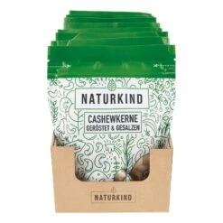 NATURKIND Bio Cashewkerne 125 G, 10er Pack
