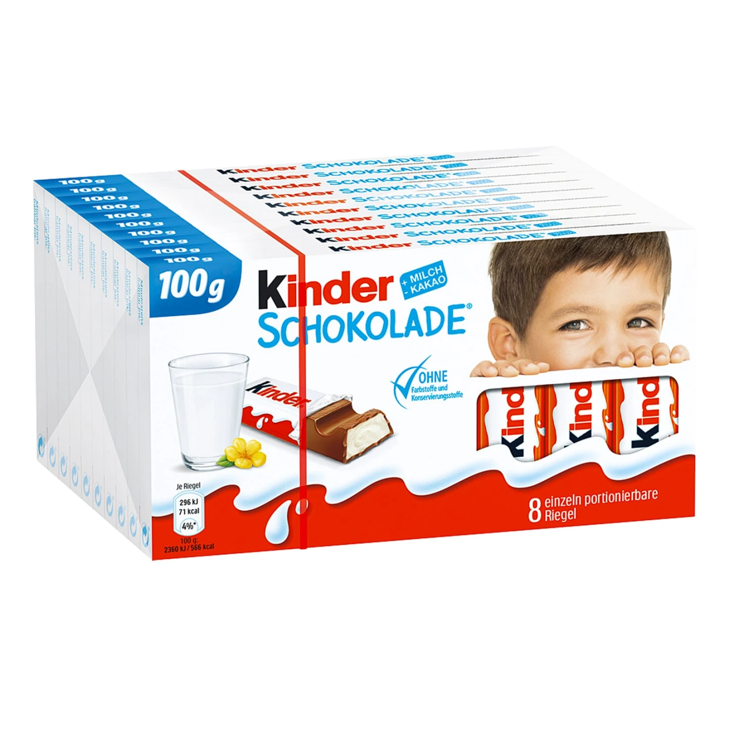 Kinder Schokolade 100g, 10er Pack 1 Kinder Schokolade 100g, 10er Pack