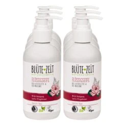 BLÜTE-ZEIT Flüssigseife Bio Lotusblüte & Wakame 300 Ml, 6er Pack