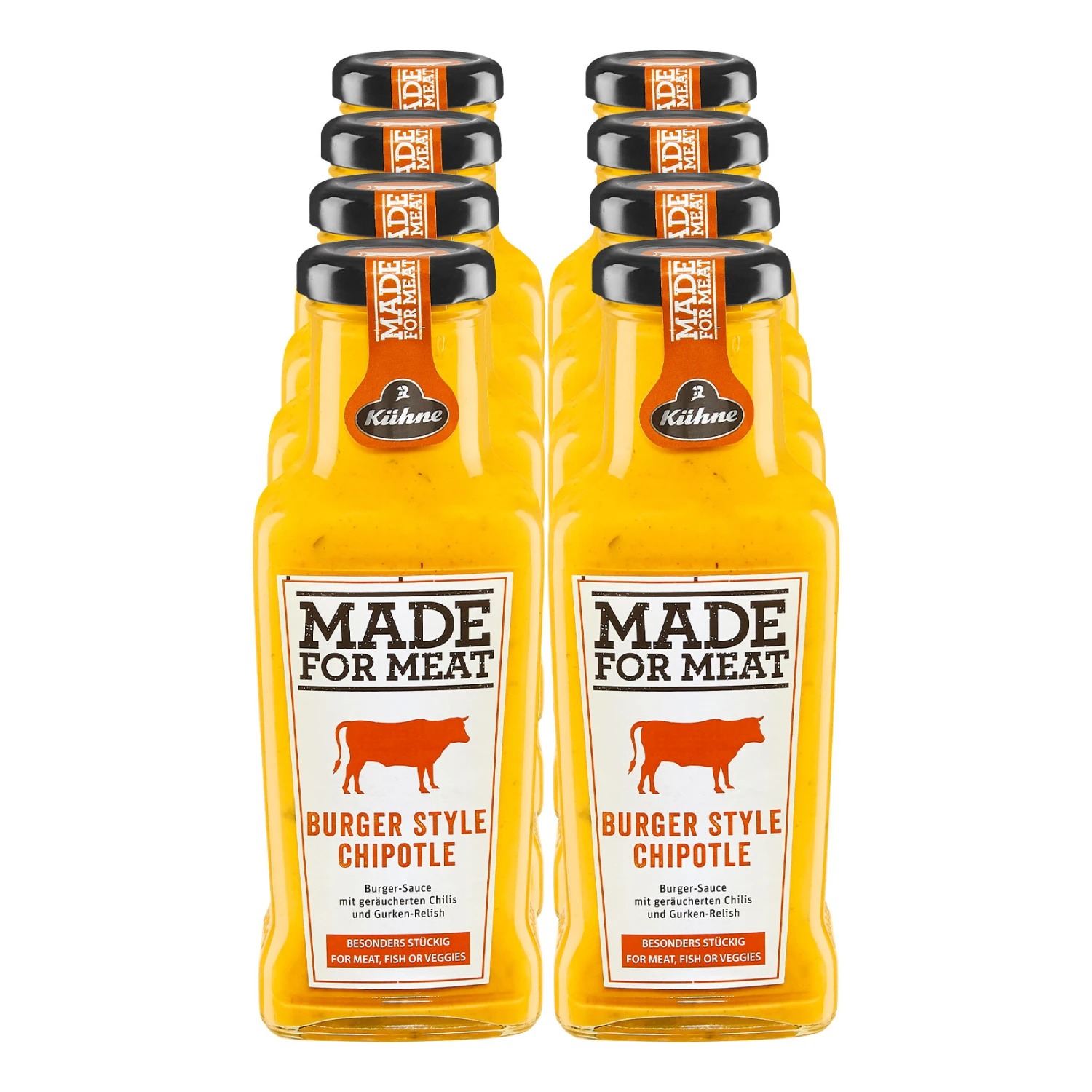 Kühne Made For Meat Burger Style Chipotle 235 Ml, 8er Pack 1 Kühne Made For Meat Burger Style Chipotle 235 Ml, 8er Pack