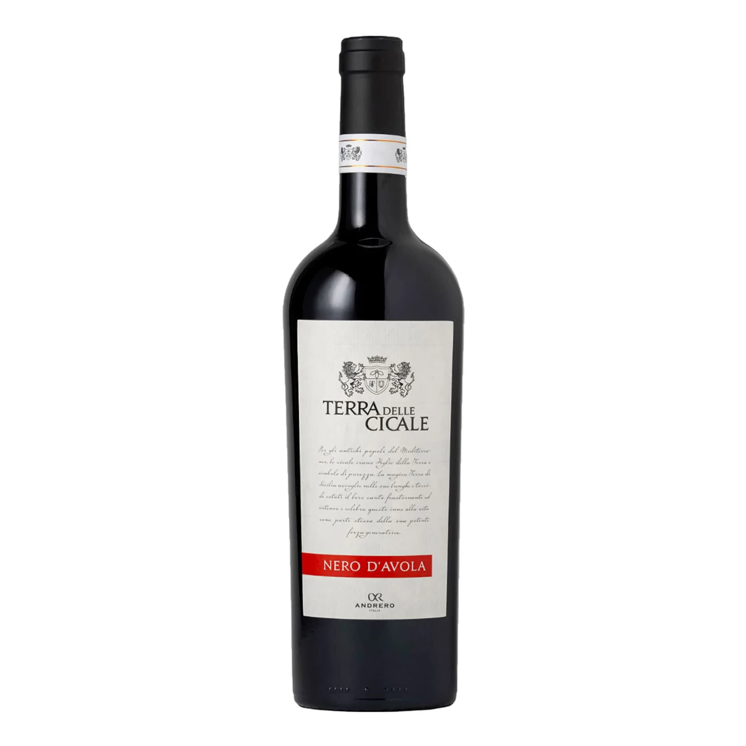 Terra Delle Cicale Nero D'Avola Sicilia DOP 13,5 % Vol 0,75 Liter 1 Terra Delle Cicale Nero D'Avola Sicilia DOP 13,5 % Vol 0,75 Liter