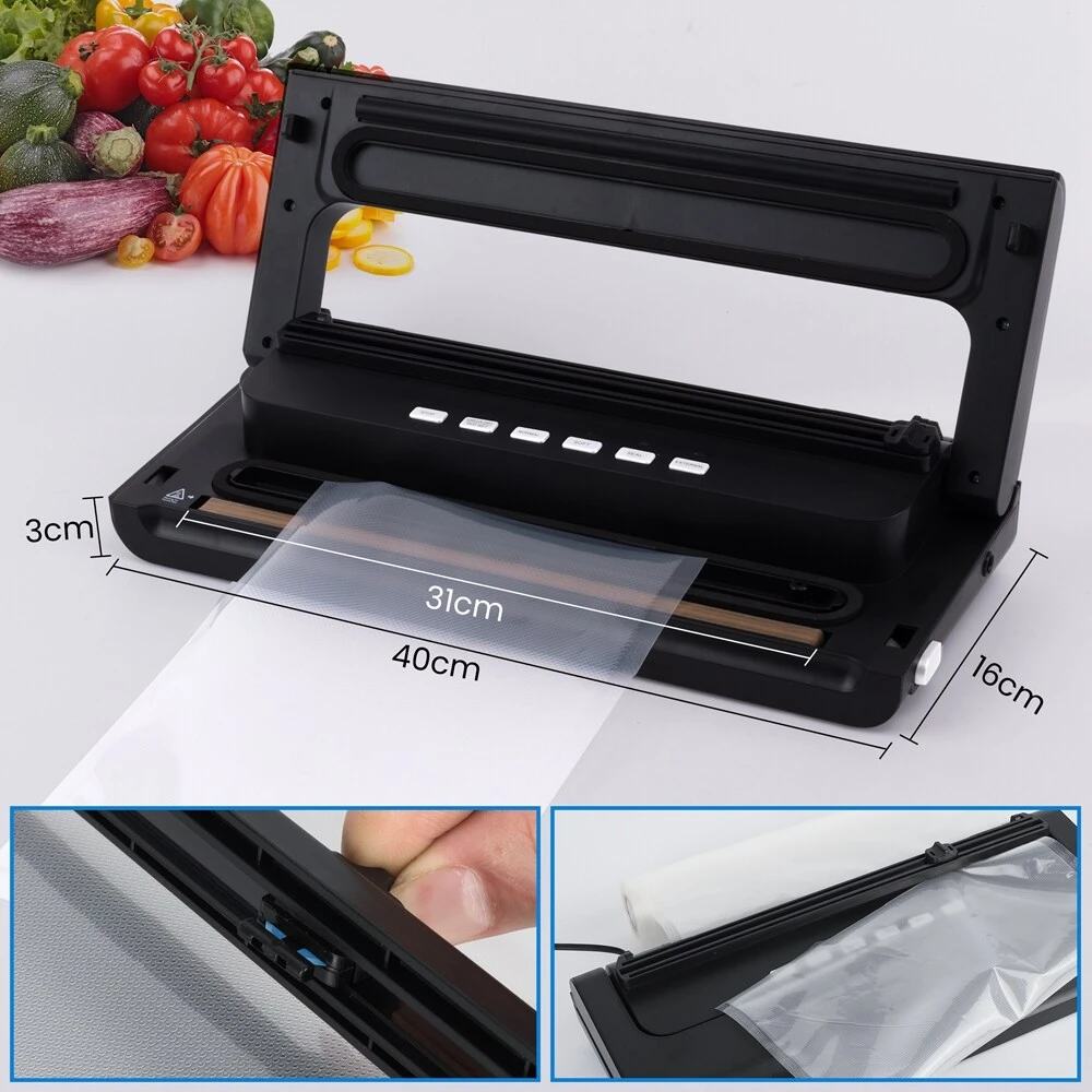 Zoomyo Vakuumierer Advanced, Starter-Set Zum Vakuumieren Mit Vakuumbeutel, Vakuumierrolle, Adapter, Schlauch 2 Zoomyo Vakuumierer Advanced, Starter-Set Zum Vakuumieren Mit Vakuumbeutel, Vakuumierrolle, Adapter, Schlauch – Bild 2