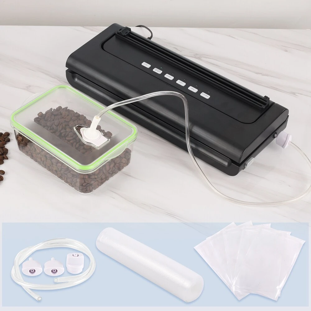 Zoomyo Vakuumierer Advanced, Starter-Set Zum Vakuumieren Mit Vakuumbeutel, Vakuumierrolle, Adapter, Schlauch 3 Zoomyo Vakuumierer Advanced, Starter-Set Zum Vakuumieren Mit Vakuumbeutel, Vakuumierrolle, Adapter, Schlauch – Bild 3