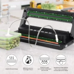 Zoomyo Vakuumierer Advanced, Starter-Set Zum Vakuumieren Mit Vakuumbeutel, Vakuumierrolle, Adapter, Schlauch 11 Zoomyo Vakuumierer Advanced, Starter-Set Zum Vakuumieren Mit Vakuumbeutel, Vakuumierrolle, Adapter, Schlauch -Netto 2354445000 prod 006