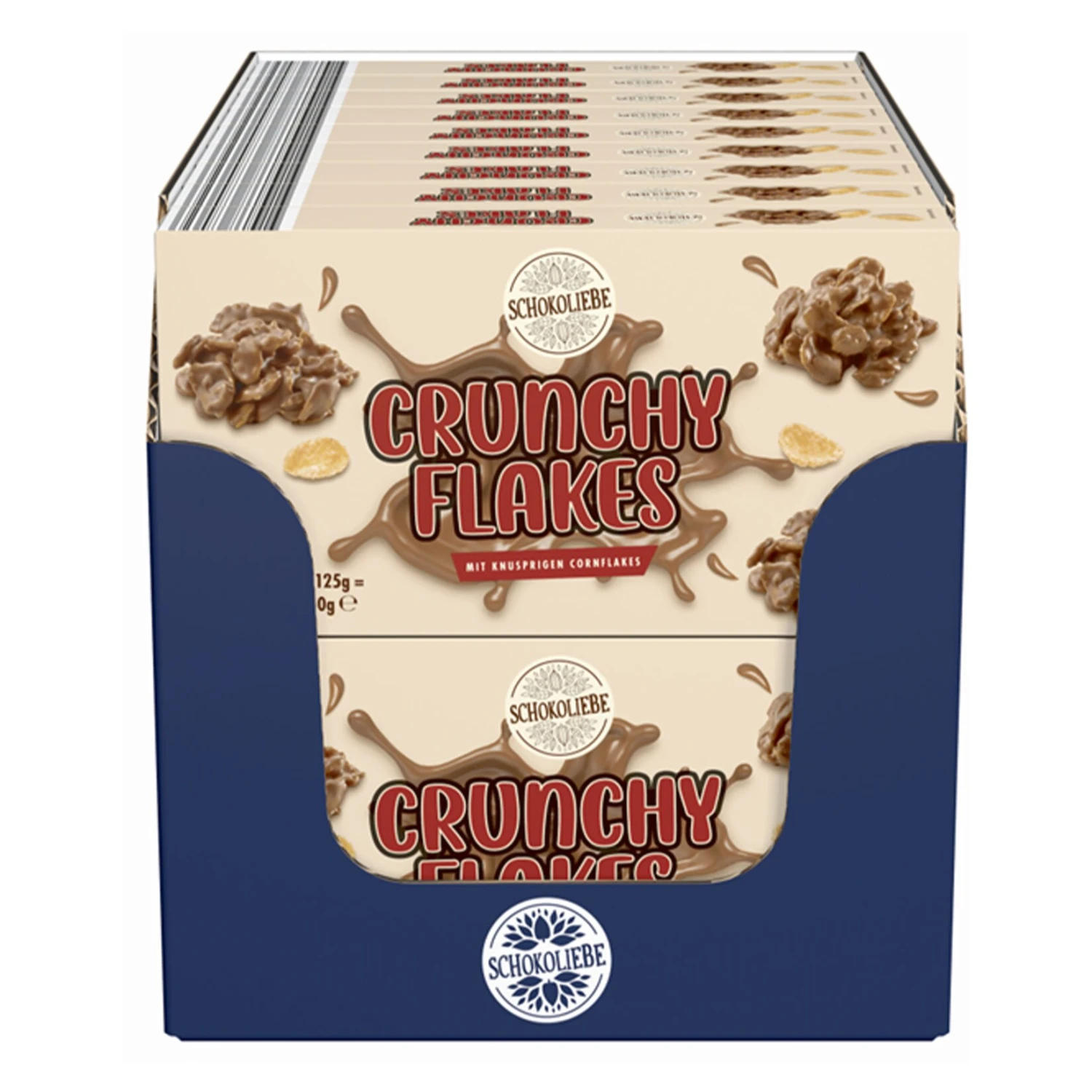 Schokoliebe Crunchy Flakes 250 G, 18er Pack 1 Schokoliebe Crunchy Flakes 250 G, 18er Pack