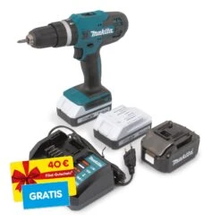 Makita HP488DWAE Akkuschlagbohrschrauber + Makita Bitset E-00016 31-teilig Im Koffer