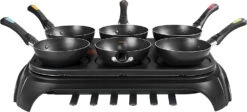 Tefal Wokparty Duo PY582813 Tischgrill 1000 W Schwarz Edelstahl