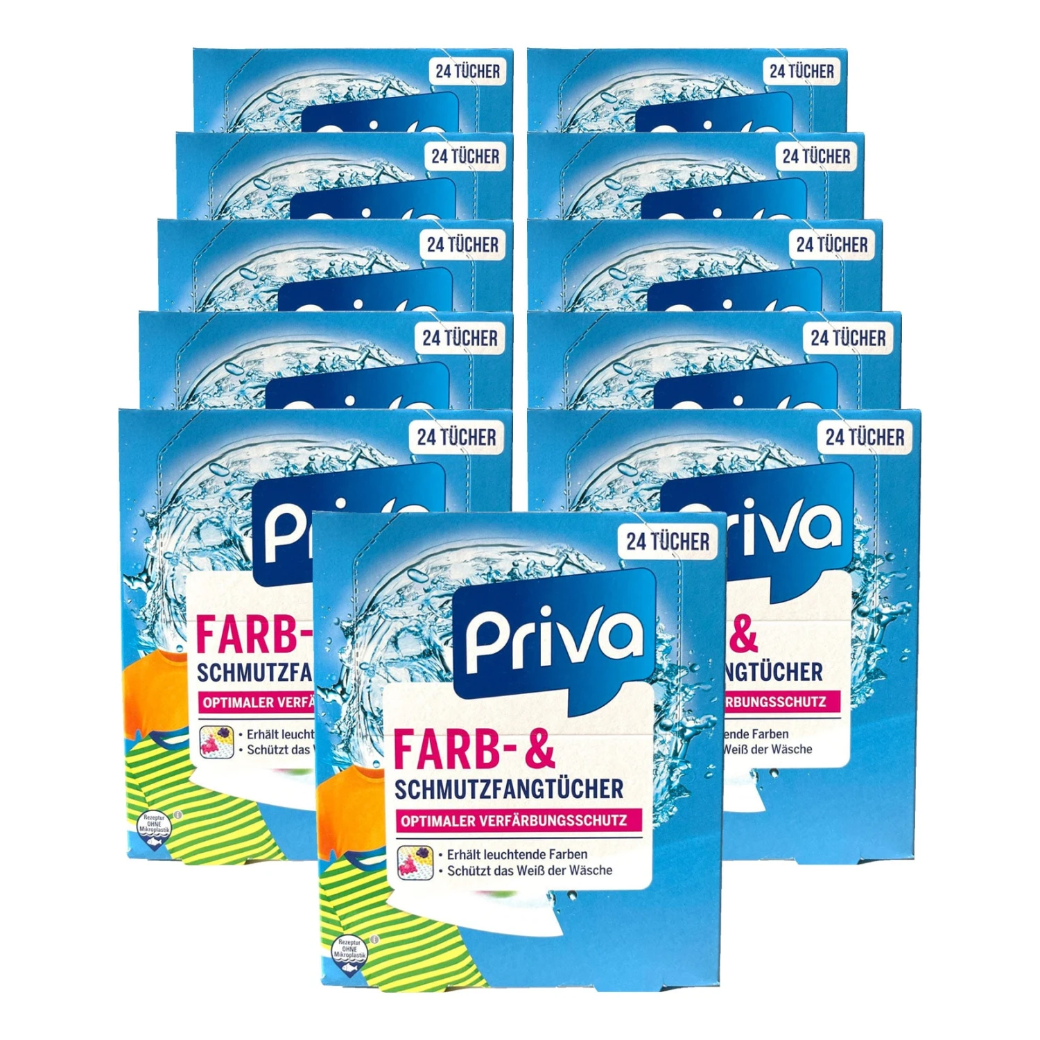 Priva Farbfangtücher 24 Stück, 11er Pack 1 Priva Farbfangtücher 24 Stück, 11er Pack