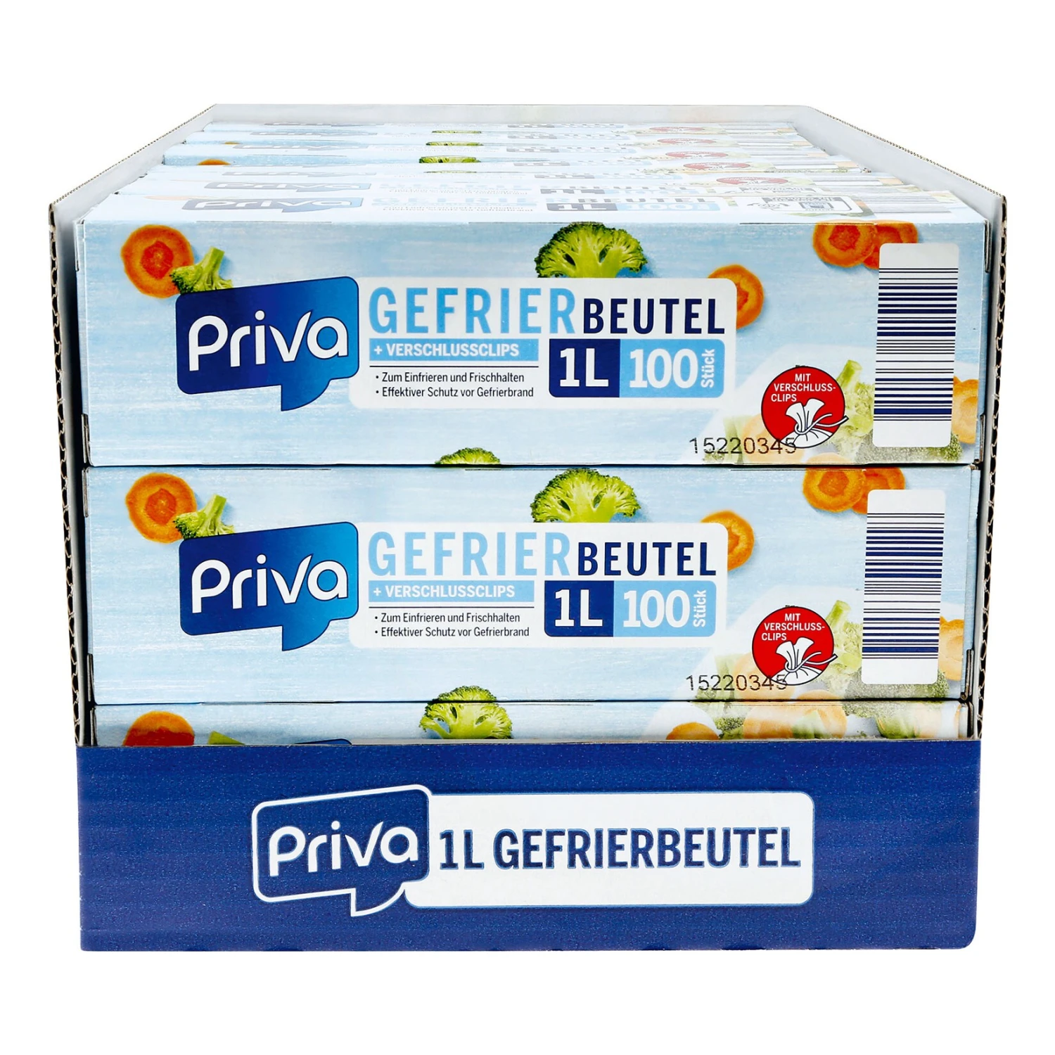 Priva Gefrierbeutel 100 X 1 Liter, 21er Pack 1 Priva Gefrierbeutel 100 X 1 Liter, 21er Pack