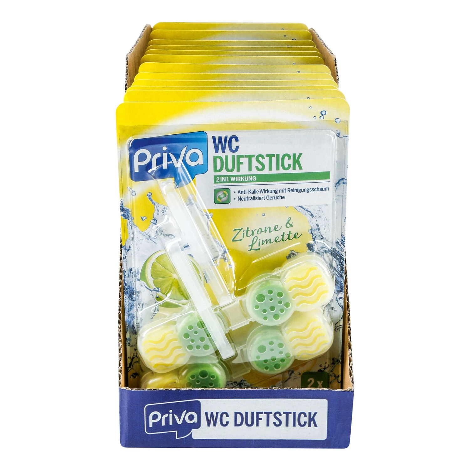Priva WC-Powerspüler Zitrone & Limette 2 X 48 G , 13er Pack 1 Priva WC-Powerspüler Zitrone & Limette 2 X 48 G , 13er Pack
