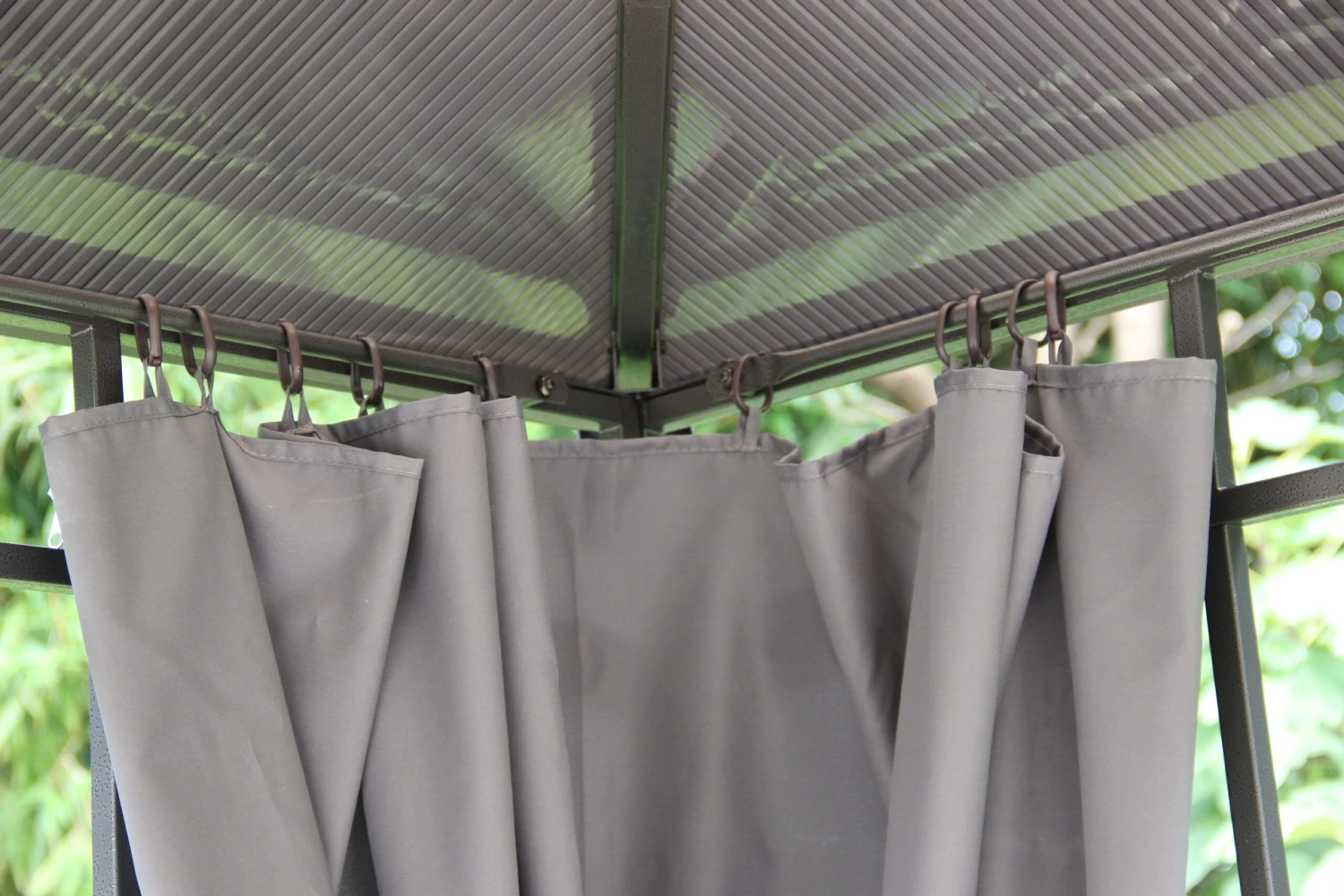 Grasekamp Hardtop Pavillon Limone 3x3m Inkl. Seitenteile Doppelstegplatten Hohlkammer Polycarbonat 6 Grasekamp Hardtop Pavillon Limone 3x3m Inkl. Seitenteile Doppelstegplatten Hohlkammer Polycarbonat – Bild 6