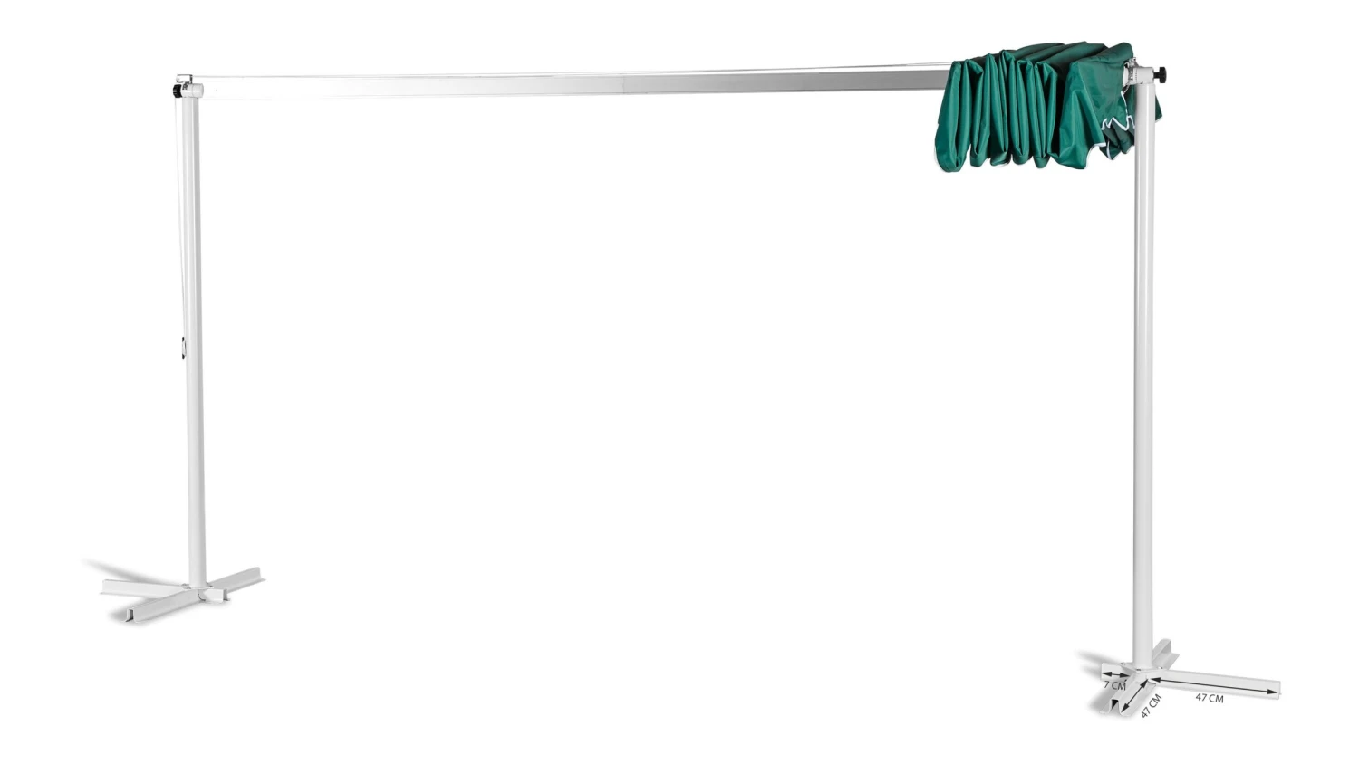 Grasekamp Standmarkise Dubai Grün 375x225cm Terrassenüberdachung Raffmarkise Mobile Markise 2 Grasekamp Standmarkise Dubai Grün 375x225cm Terrassenüberdachung Raffmarkise Mobile Markise – Bild 2