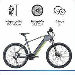 Zündapp Z808 E-Mountainbike Für Damen Und Herren Ab 170 Cm E Bike 27,5 Zoll EMTB Hardtail Pedelec Fahrrad Elektrofahrrad 6 Zündapp Z808 E-Mountainbike Für Damen Und Herren Ab 170 Cm E Bike 27,5 Zoll EMTB Hardtail Pedelec Fahrrad Elektrofahrrad -Netto 8600290900 29294 prod 003