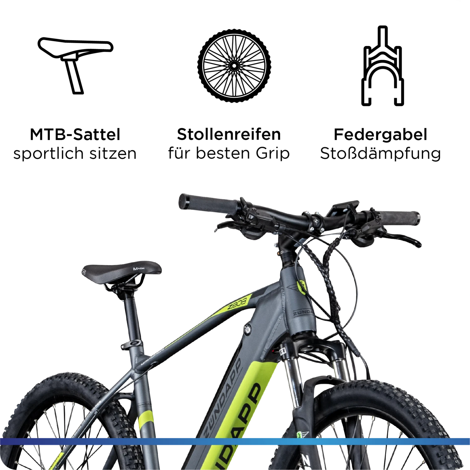 Zündapp Z808 E-Mountainbike Für Damen Und Herren Ab 170 Cm E Bike 27,5 Zoll EMTB Hardtail Pedelec Fahrrad Elektrofahrrad 4 Zündapp Z808 E-Mountainbike Für Damen Und Herren Ab 170 Cm E Bike 27,5 Zoll EMTB Hardtail Pedelec Fahrrad Elektrofahrrad – Bild 4