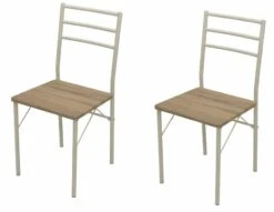 DEGAMO Essgruppe KÖLN 3-teilig, Metallgestell, Oberfläche Eiche Dekor 6 DEGAMO Essgruppe KÖLN 3-teilig, Metallgestell, Oberfläche Eiche Dekor -Netto 8600319700 52874209 prod 003