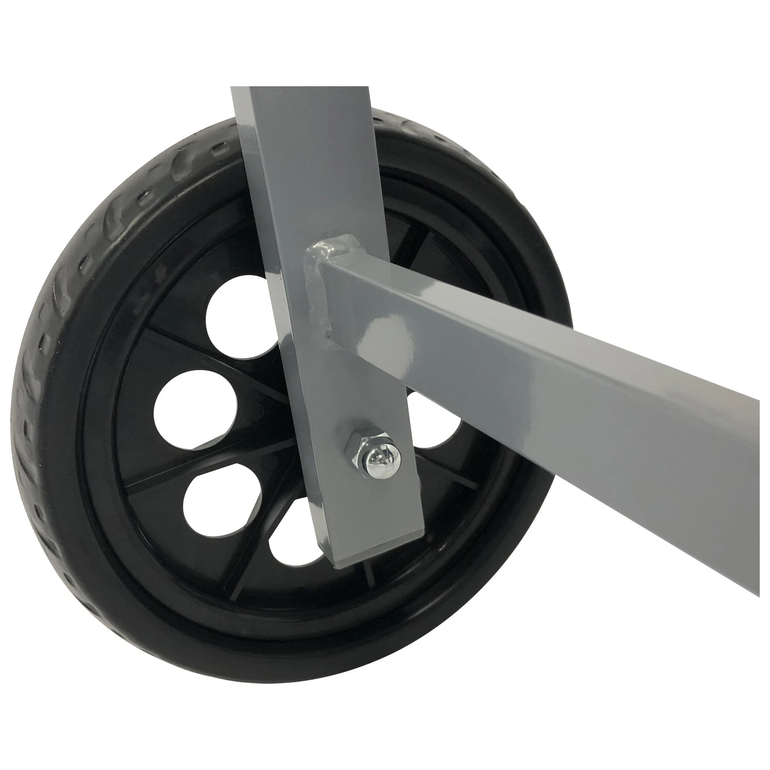 DEGAMO Rollenliege OSTIA, Aluminium Silber + Textilgewebe Schwarz, 200cm 4 DEGAMO Rollenliege OSTIA, Aluminium Silber + Textilgewebe Schwarz, 200cm – Bild 4