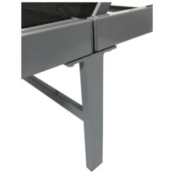 DEGAMO Rollenliege OSTIA, Aluminium Silber + Textilgewebe Schwarz, 200cm 10 DEGAMO Rollenliege OSTIA, Aluminium Silber + Textilgewebe Schwarz, 200cm -Netto 8600319700 67841981 prod 005