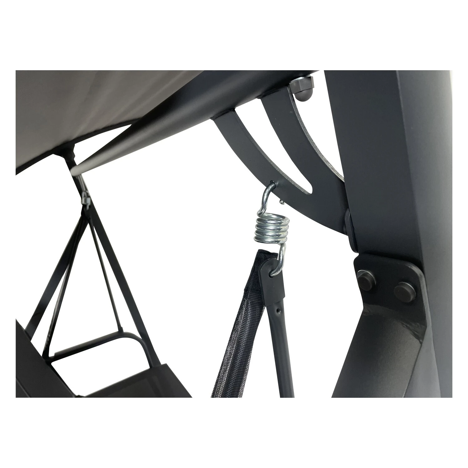 DEGAMO Hollywoodschaukel DALLAS 3-sitzer Aluminium, Schwarz/grau 5 DEGAMO Hollywoodschaukel DALLAS 3-sitzer Aluminium, Schwarz/grau – Bild 5