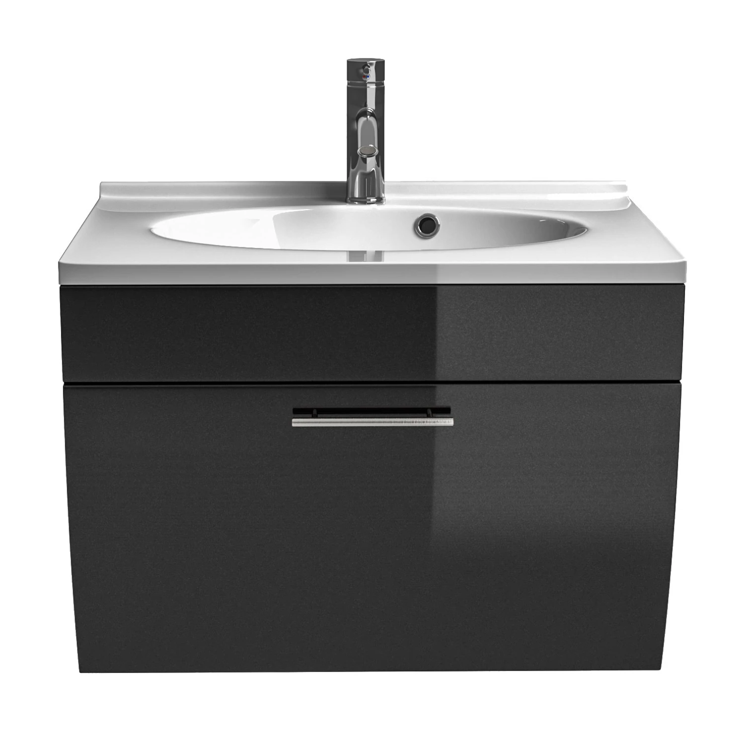 Posseik Waschplatz Salona Anthrazit Waschtisch Inkl. Mineralguss-Waschbecken 1 Posseik Waschplatz Salona Anthrazit Waschtisch Inkl. Mineralguss-Waschbecken