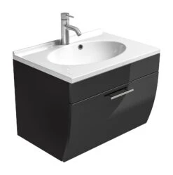 Posseik Waschplatz Salona Anthrazit Waschtisch Inkl. Mineralguss-Waschbecken 8 Posseik Waschplatz Salona Anthrazit Waschtisch Inkl. Mineralguss-Waschbecken -Netto 8600335800 13227 prod 003