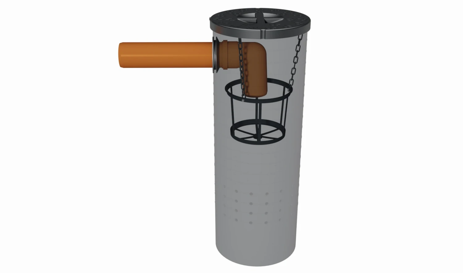 GreenLife Sickerschacht 140 L Gartenentwässerung Wassertank Mit Sieb 1 GreenLife Sickerschacht 140 L Gartenentwässerung Wassertank Mit Sieb