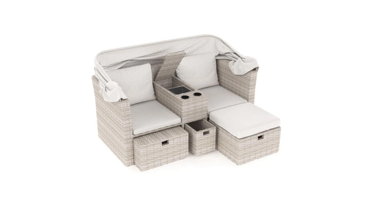 Outdoor-Doppellounger Caprio Sand 2 Outdoor-Doppellounger Caprio Sand – Bild 2