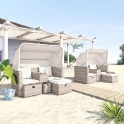 Outdoor-Doppellounger Caprio Sand 5 Outdoor-Doppellounger Caprio Sand -Netto 8600342900 9399355 prod 003