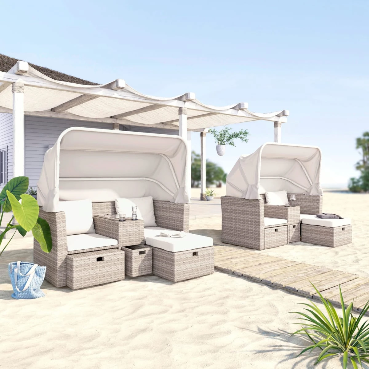 Outdoor-Doppellounger Caprio Sand 3 Outdoor-Doppellounger Caprio Sand – Bild 3