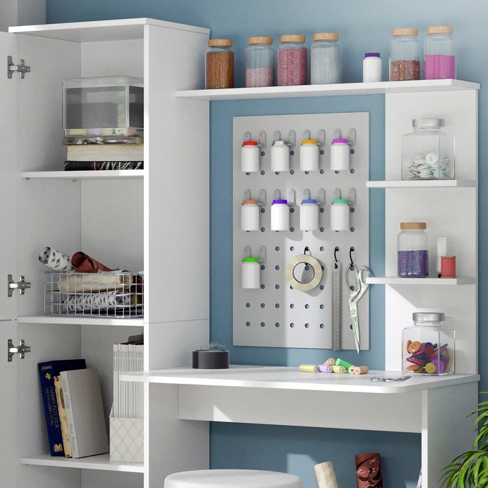 Vicco Arbeitstisch Schreibtisch Schminktisch Tessa Weiß Basteltisch Mit Schrank 5 Vicco Arbeitstisch Schreibtisch Schminktisch Tessa Weiß Basteltisch Mit Schrank – Bild 5