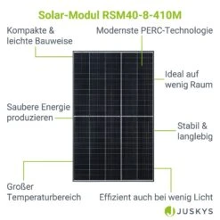 RISEN Solarpanel RSM40-8-410M Mit 410 Watt - Balkonkraftwerk Solarmodul - Verkauf Nur An Endverbraucher 8 RISEN Solarpanel RSM40-8-410M Mit 410 Watt - Balkonkraftwerk Solarmodul - Verkauf Nur An Endverbraucher -Netto 8600348200 20827 prod 003